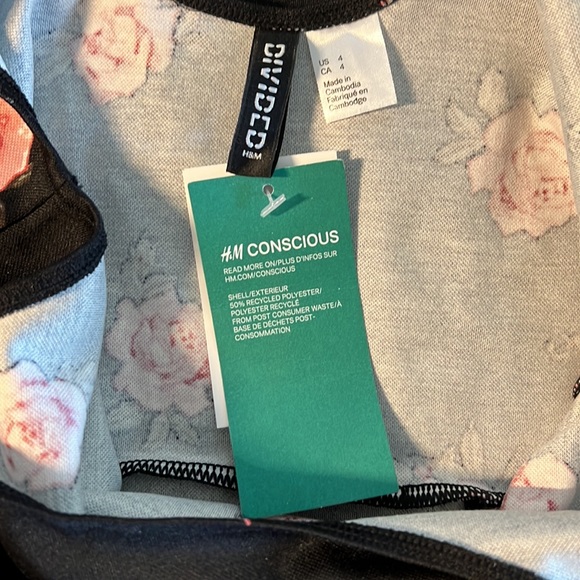 Divided floral tank dress. Fit and flare NWT - Picture 7 of 8